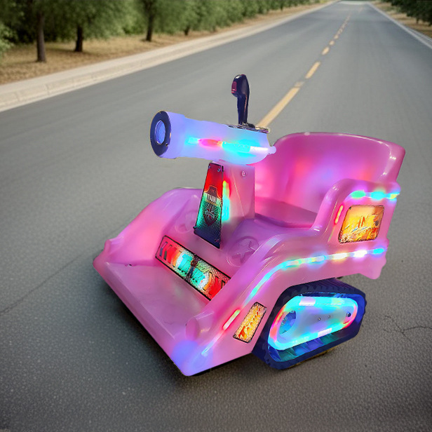 Parque de automóviles eléctricos para niños mercado nocturno puesto de luz parachoques cuadrado baterías de carro de atracción centro comercial coche de juguete para niños