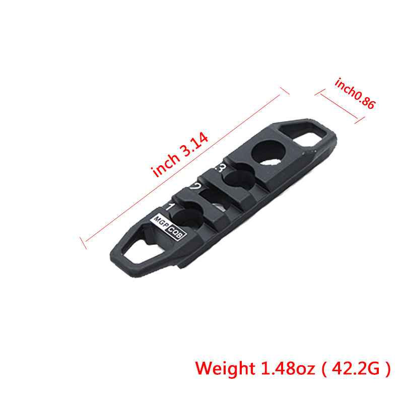 MGPCQB metal 3 / 7 / 11 ranura barra de guía Keymod MLOK Picatinny Rail modelo de juguete