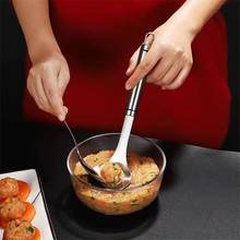 304不锈钢肉丸勺 肉丸勺制作器创意厨房小工具挤压丸子勺家用批发