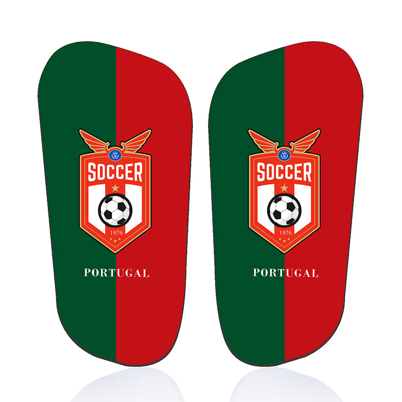 Tablero de piernas de fútbol de transferencia de sublimación 3D 2022 tema de la Copa del Mundo para adultos y niños equipo de protección de fútbol para personalizar