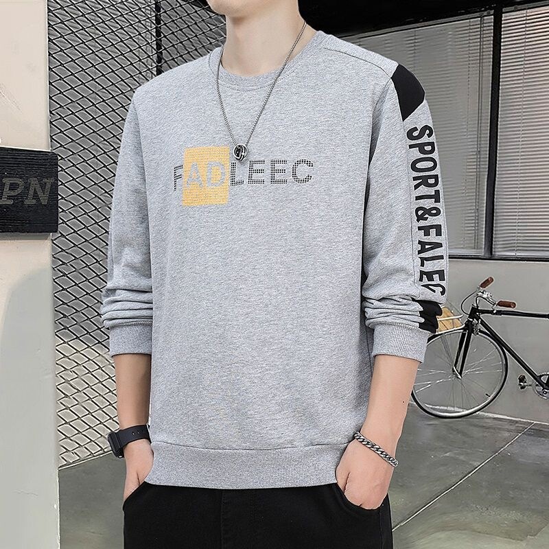 340 heavyweight sweatshirt for men, cotton crew neck, spring and autumn, plus size, oversized, casual long-sleeve shirt, cotton, autumn 340 heavyweight sweatshirt for men, cotton crew neck, spring and autumn, plus size, oversized, casual long-sleeve shirt, cotton, autumn