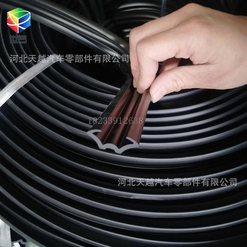 三元乙丙汽车升降玻璃植绒密封条  单U形玻璃滑槽 可植绒喷塑