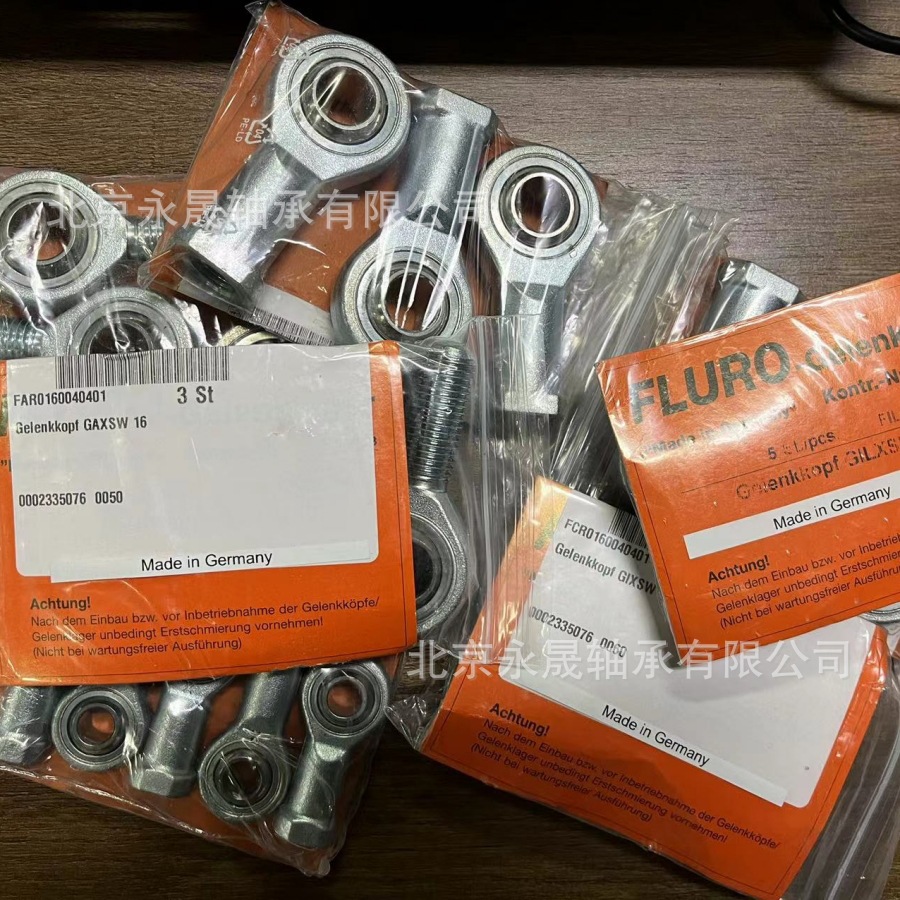 德国FLURO进口GARSW22RR   GARSW25RR 外螺纹杆端关节轴全新正品