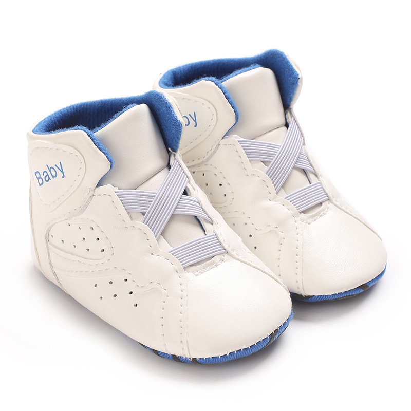 Zapatos de bebé de comercio exterior nuevos zapatos casuales de corte medio para hombres y mujeres zapatos para bebés pequeños zapatos de suela blanda 0-1 año image 3