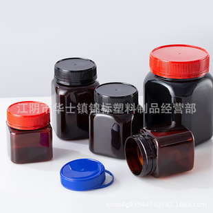 Pet New Food Grade Manuka Square Anti-Theft Cover Transparent Light-Proof Honey Bottle 250g 300g 500G1Kg