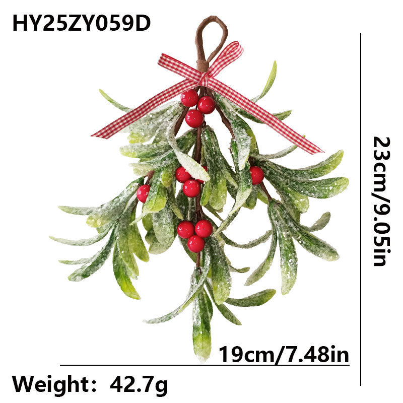 ヨーロッパとアメリカのクロスボーダークリスマスデコレーション、イチジクのハンギングオーナメントシリーズ、模擬緑の植物、ベリー、小さな花束、ソース工場|undefined