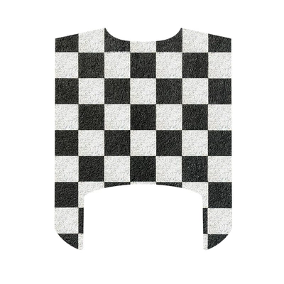 Electric vehicle foot mat | Modification Accessories Decorative Pad - black-and-white-grid-mavericks-nxt-master-edition