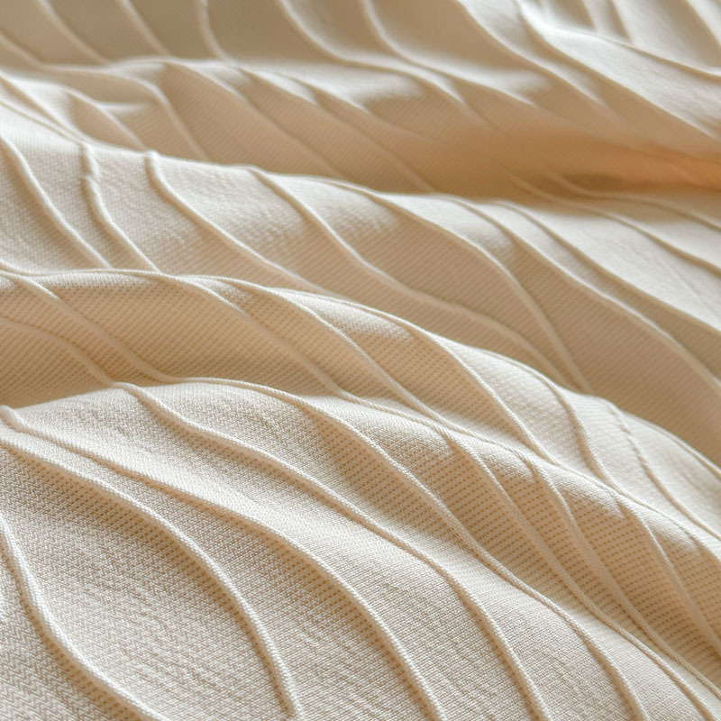 Romantic Jacquard Bedding Set With Lace Trim For Single Bed_voghion.com