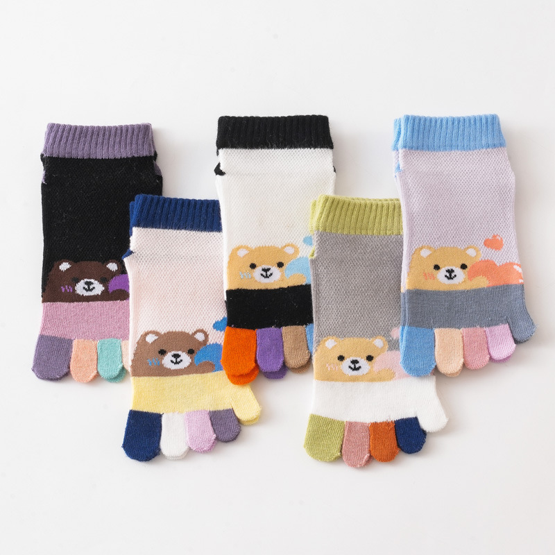 Cartoon thin breathable Tabi low-cut