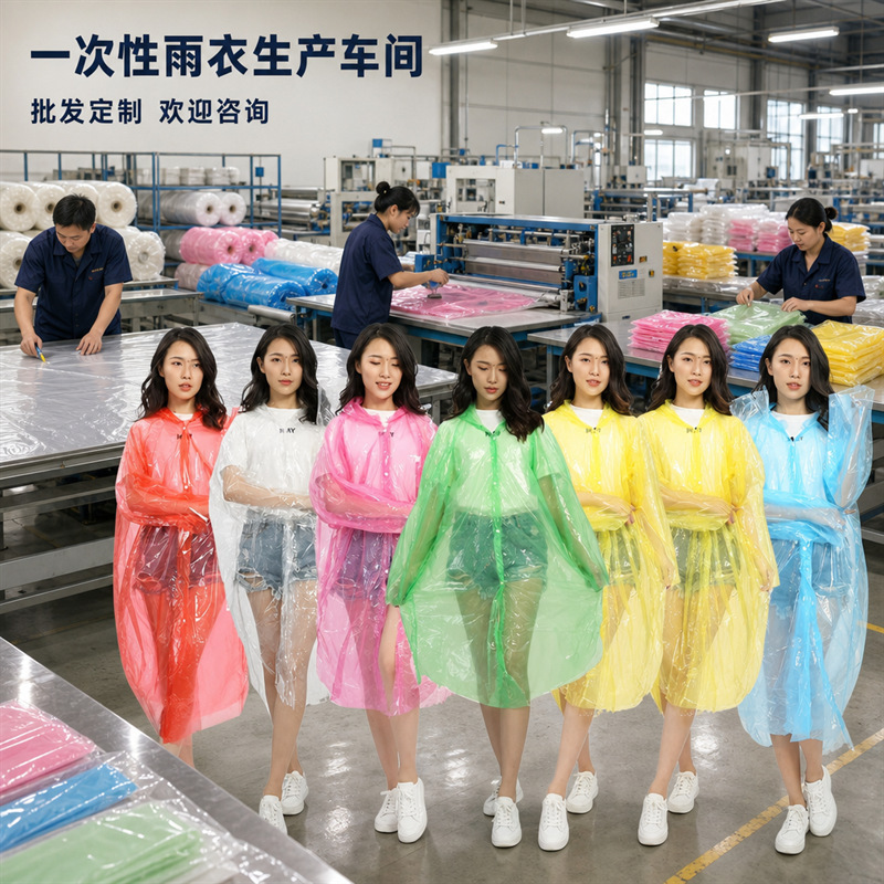 Factory Direct Sales Open Button Adult Disposable Raincoat Scenic Spot Hot Selling Outdoor Portable Poncho Wholesale Factory Direct Sales Open Button Adult Disposable Raincoat Scenic Spot Hot Selling Outdoor Portable Poncho Wholesale