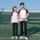 Summer Class Uniforms for Middle and High School STudenTs Group Purchase School Uniforms SporTs SuiTs for Men and Women CoTTon ShorT-sleeved T-shirTs and PanTs Two-piece SeT