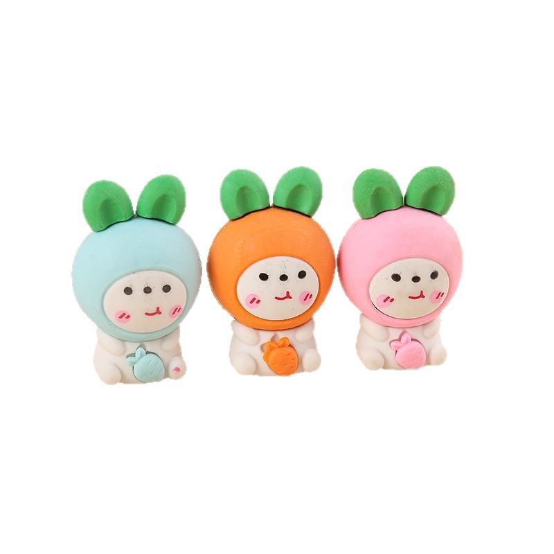 Borrador 3D creativo para niños, Pikachu desmontable, papelería divertida