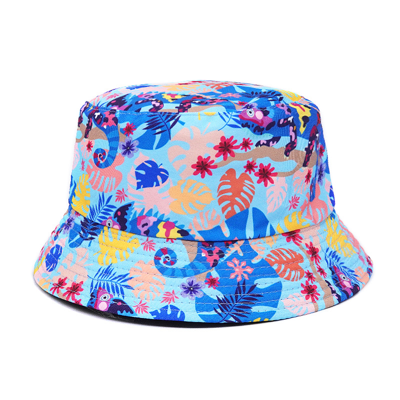 Unisex Lässig Eidechse Drucken Breite Traufen Bucket Hat display picture 8