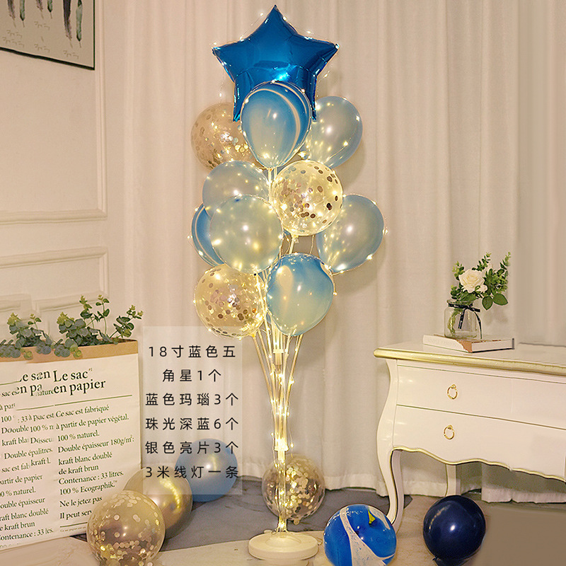 Columna de globo rojo flotante para decoración de bodas, cumpleaños y aperturas