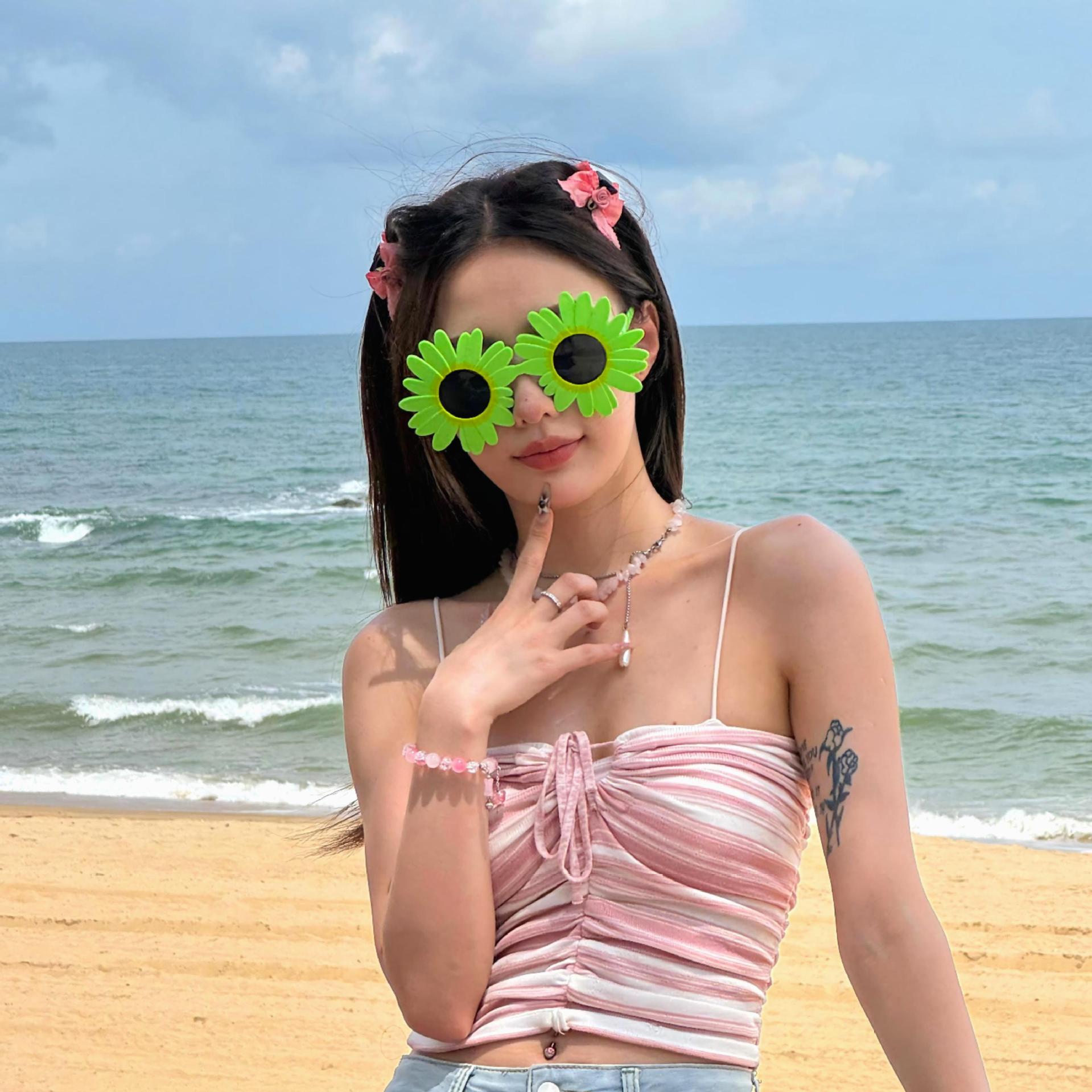 Gafas de Fiesta con Temática Hawaiana, ABS, Divertido, Decorativo, para Fiestas en la Playa y Festivales de Música