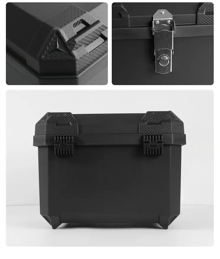 Motorcycle Trunk, Large Capacity Trunk, Electric Scooter Luggage Toolbox, Large Universal Non-Aluminum Alloy