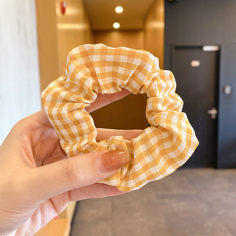 Anillo de cabello perezoso coreano cuerda de cabeza intestino grande niñas de alto nivel de la sensación de cabello de alta elasticidad correa de cabello de cabello super grande