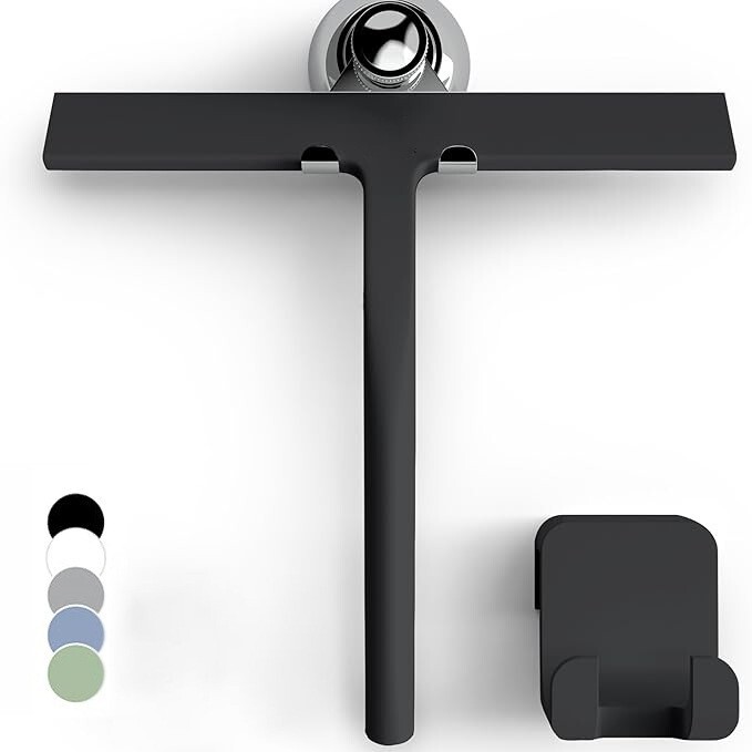 Amazon bathroom glass door silicone wiper shower door scraper knife window cleaning artifact glass cleaning tool