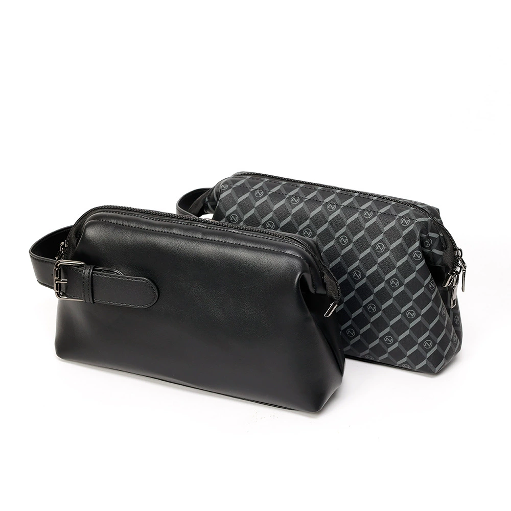Trend handheld polyurethane waterproof universal cosmetic bag for traveling