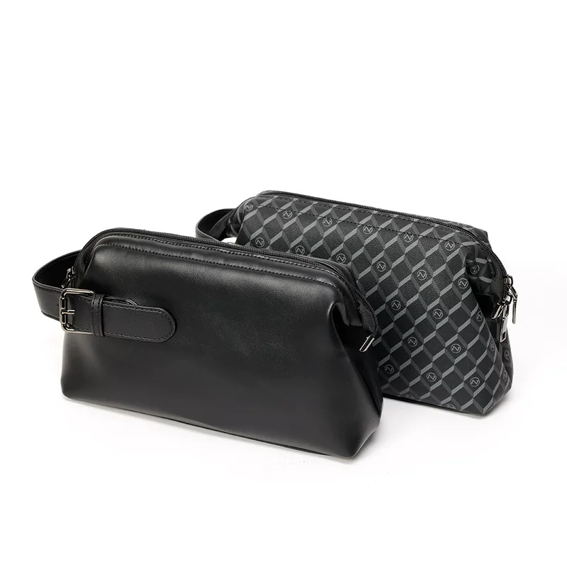 Trend handheld polyurethane waterproof universal cosmetic bag for traveling