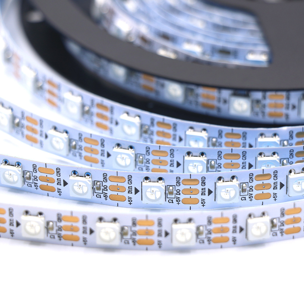 Tira de Luces LED de Colores ws2812, Luz Ambiental a Todo Color, 5v, IC Integrado Programable, Tira de Luces Mai Jazz
