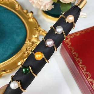 Freshwater Pearl Ring Women's Simple and Versatile Jewelry Niche Design Exquisite Jewelry