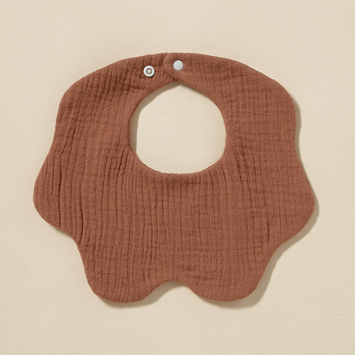 360 baby pure cotton gauze saliva napkin 6-layer baby absorbent spitting bib newborn bib bib neck pad snap button