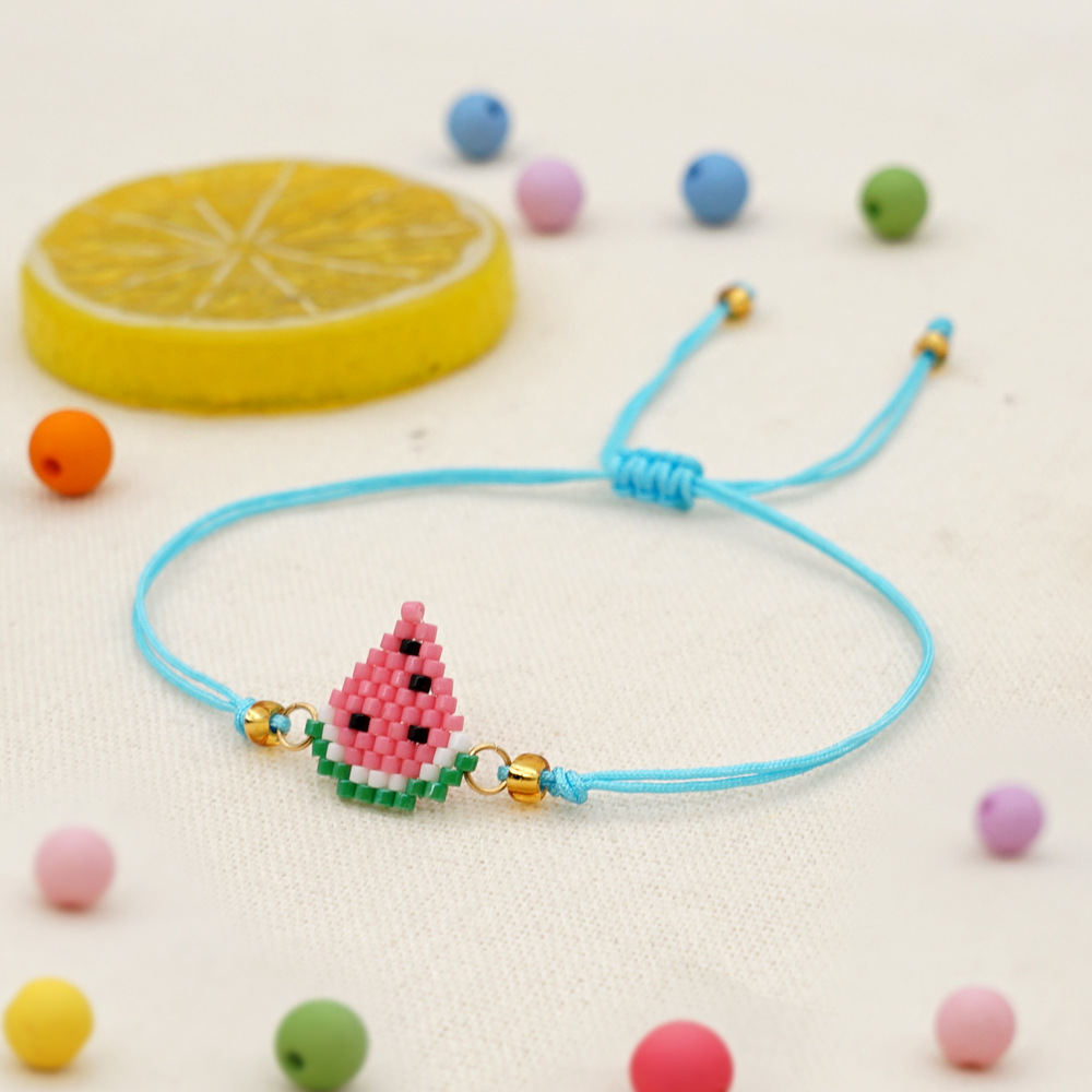 Nihaojewelry wholesale jewelry simple sea turtle Miyuki beads handwoven watermelon childrens braceletpicture16