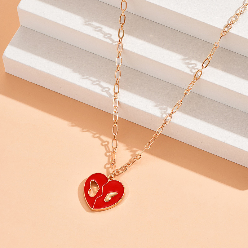 1 Piece Fashion Heart Shape Alloy Plating Womenu0027S Pendant Necklace