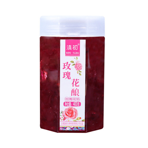 Rose Jam Commercial Cold Beverage Ingredient Small Bottle Jam Milk Tea Special Ice Powder Ingredients Wholesale Yunnan Rose Jam