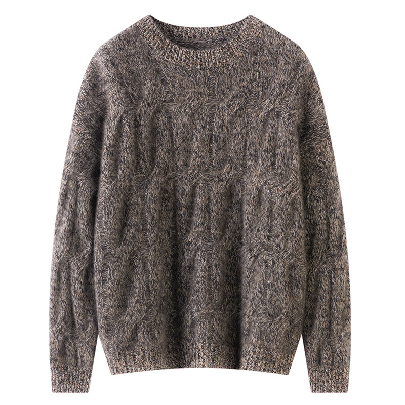 2025 New Autumn and Winter Alalana Thickeneded Round Neck Cashmere Sweater Women's Knitted Pullover Sweater Bottoming Top Loose 2025 New Autumn and Winter Alalana Thickeneded Round Neck Cashmere Sweater Women's Knitted Pullover Sweater Bottoming Top Loose