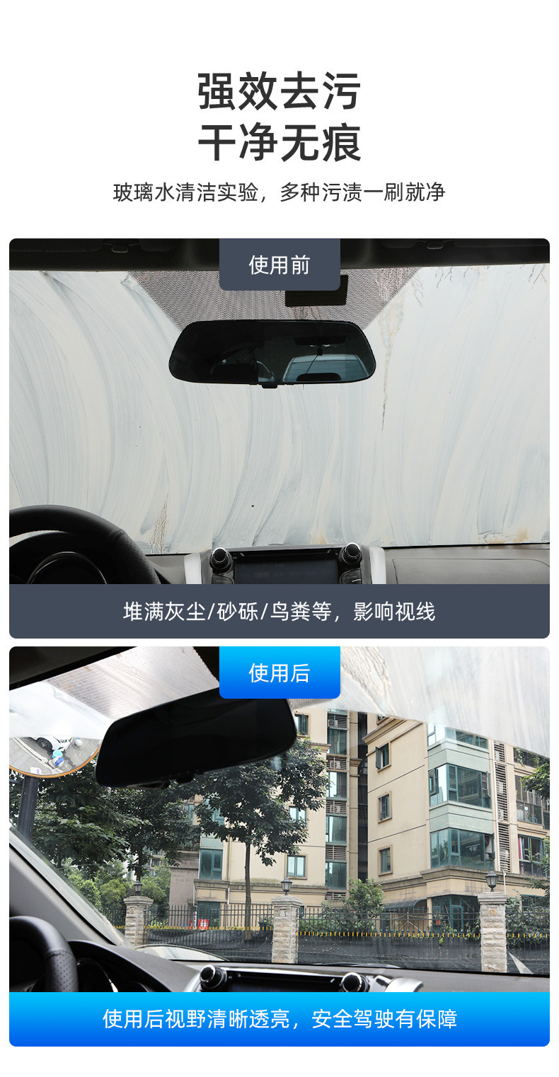 Free Shipping Car Glass Water Oil Film Remover Anti-Freeze Coating Wiper Fluid All-Season Powerful Stain Remover Car Oil Film Remover