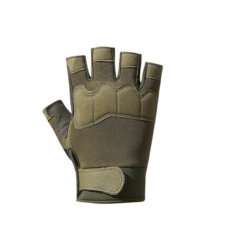 Men's Tactical Half-Finger Gloves Camouflage Special Forces Real-Life CS Short-Finger Outdoor Sports Motorcycle Riding Mountaineering Gloves