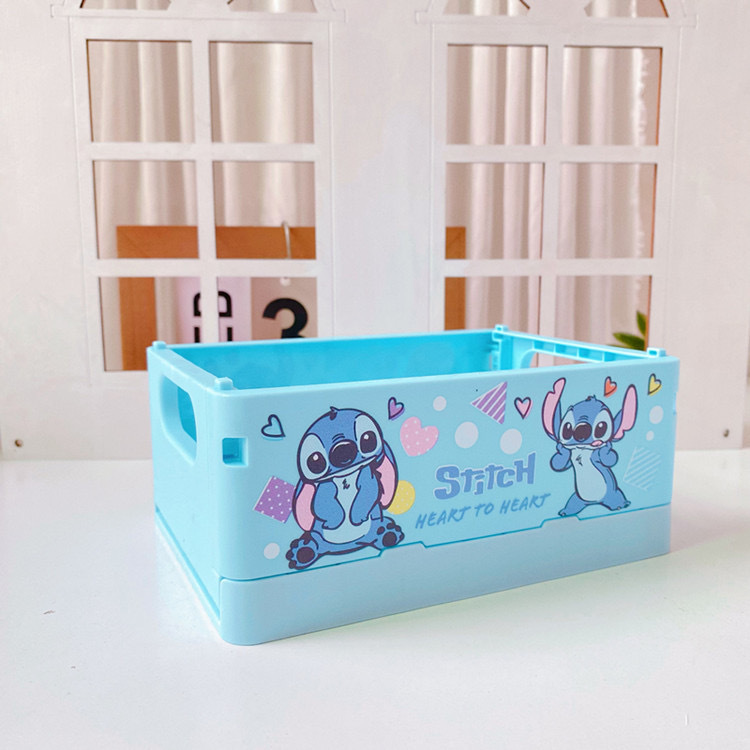 新商品の漫画の周辺の布の折り畳み可能な収納ケースの少女の心のデスクトップの化粧品の口紅の雑物の整理箱