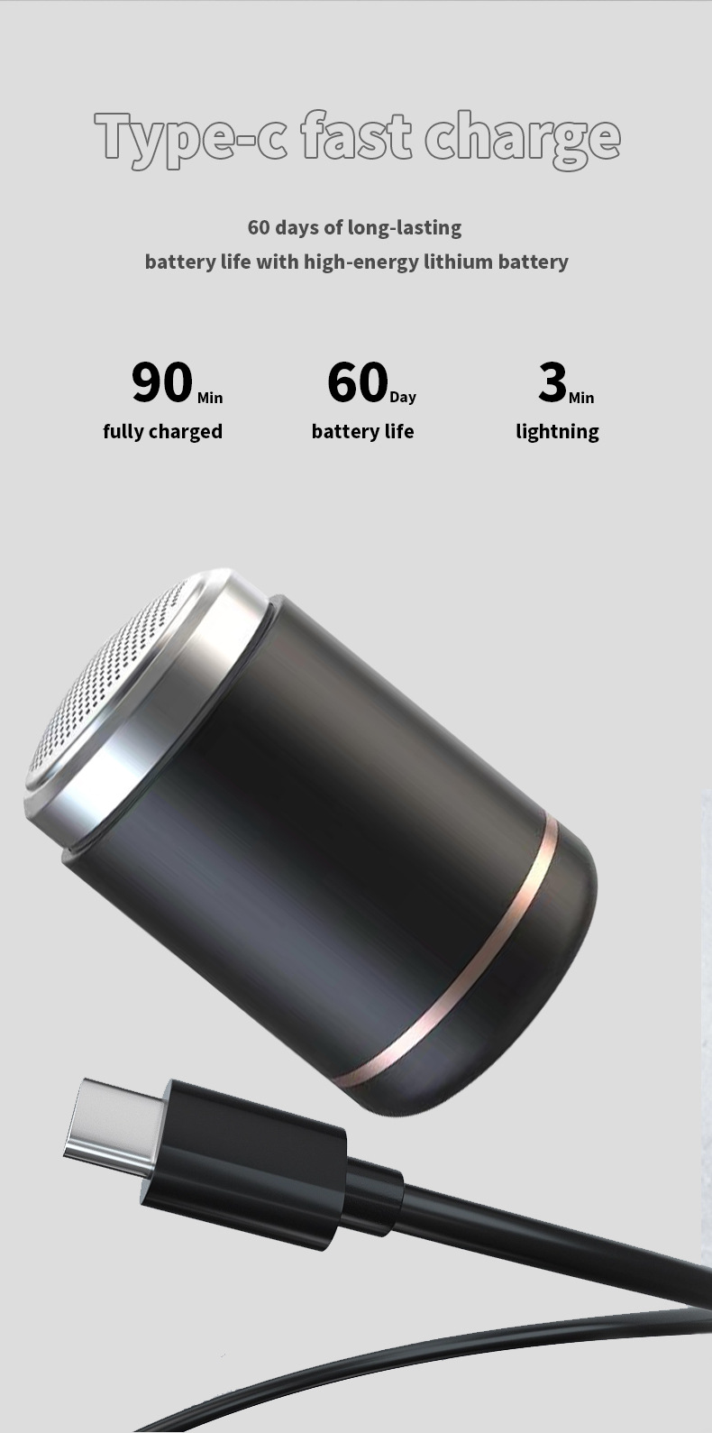 Original Design Explosion heißer Verkauf elektrische Mini Rasierer Kopfwäsche USB Lade Rasierer tragbare Bart Messer Fabrik Großhandel_voghion.com