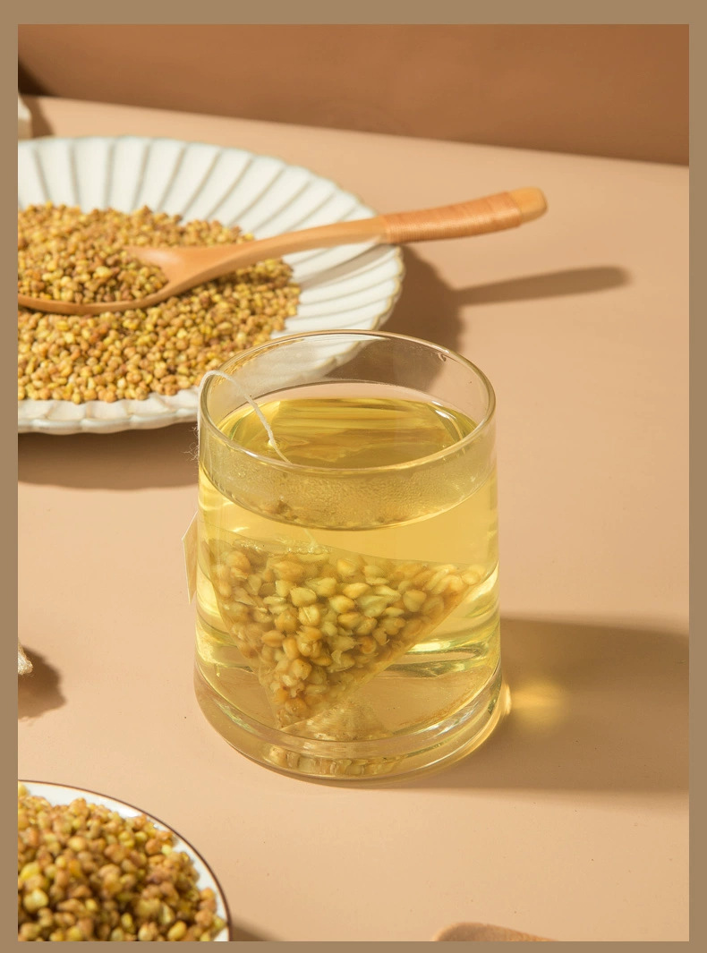 Yellow Tartary Buckwheat Tea Huang Kuqiao 100 Triangle Tea Bags 500g Sugar Free Cold Brewed Daily Wellness Drink preparation