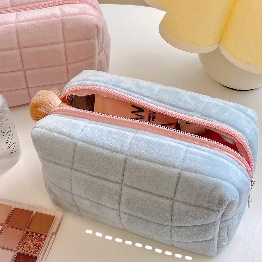 Bolsa de cosméticos bolsa de almacenamiento bolsa de viaje portátil de gran capacidad bolsa de almacenamiento de cosméticos lindo de alta apariencia nueva bolsa de almohada