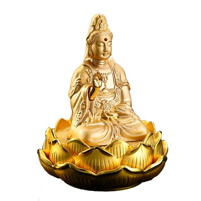 Perfplant seat: console perfume holder Buddha statue - 101012cm-ping-an-guanyin-small-round-pad
