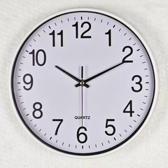 12 インチ 30 センチメートルラウンド壁時計リビングルームの壁時計クォーツ時計シンプルでファッショナブルなオフィスクォーツ時計