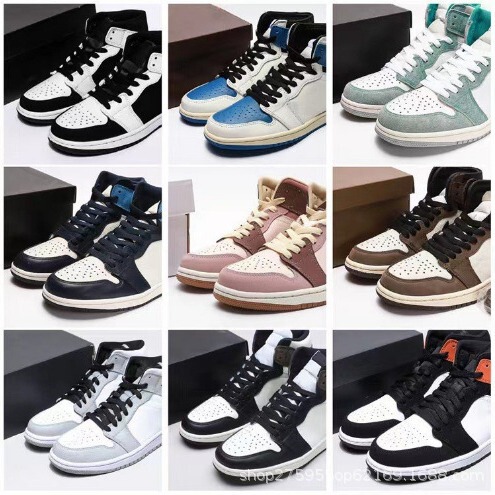 Putian Wholesale Aj1 Basketball Shoes Men's Sports Shoes Red Bean Panda Obsidian High-Top Women's Wear-Resistant Cushioning Putian Wholesale Aj1 Basketball Shoes Men's Sports Shoes Red Bean Panda Obsidian High-Top Women's Wear-Resistant Cushioning