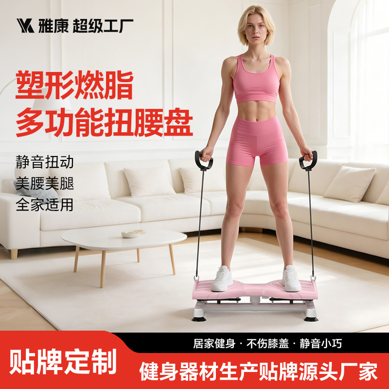Multifunctional waist-twisting machine for slimming the waist and legs, home-use exercise waist-twisting silent dance machine, waist-slimming fat-burning weight loss device