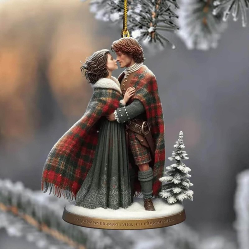 クリスマス用品 2025 2d アクリルフラットクリスマスツリーペンダントレトロパーソナライズされたクリエイティブジュエリー家の装飾|undefined