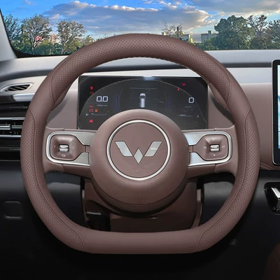 Steering Wheel Cover, Steering wheel cover - starlight-special-walnut-brown-wuling-starlight-730