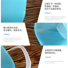 Plastic small red bucket blue and white paint multi-functional portable paint bucket waterproof round square bucket 2L Tongcheng experiment