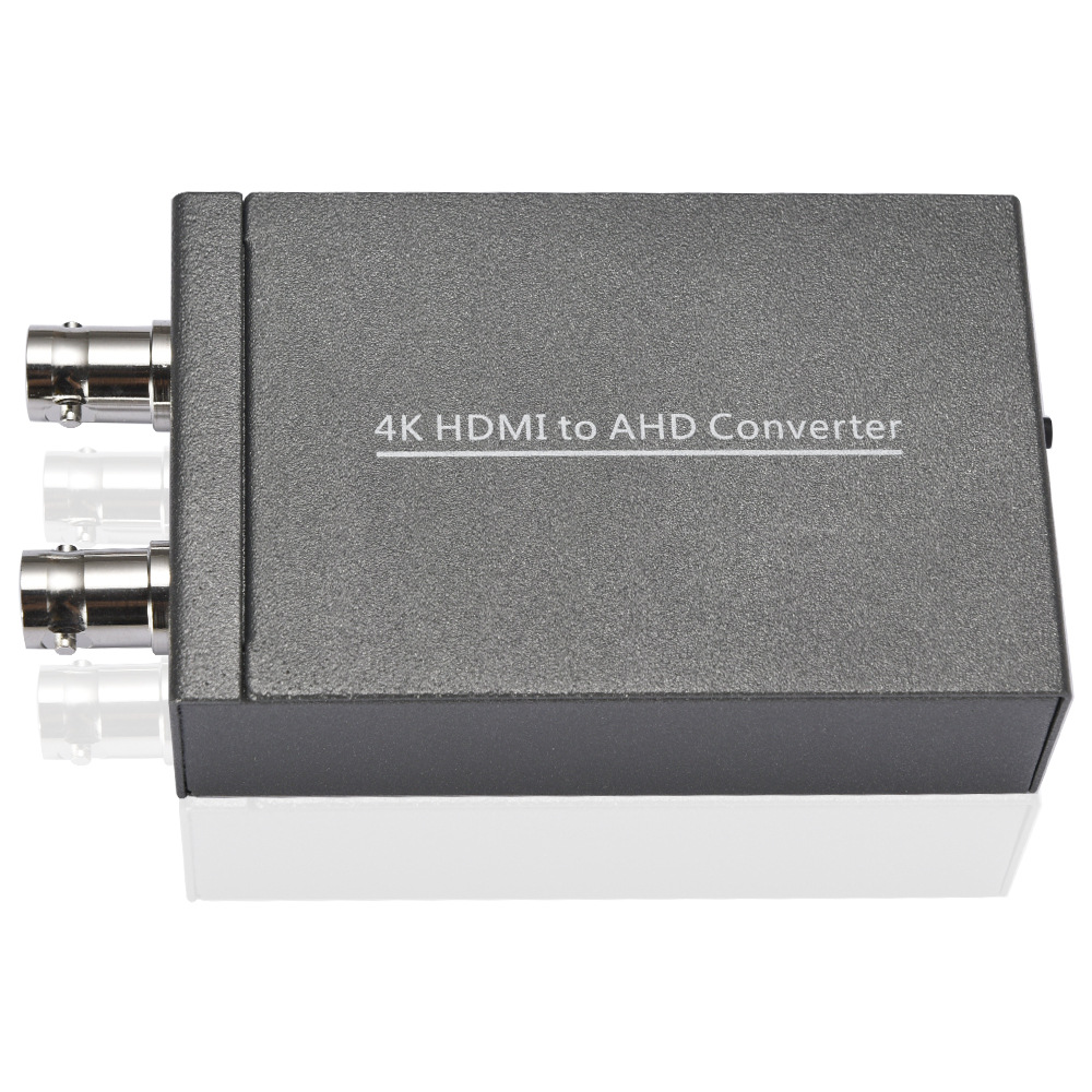 4K HDMI转AHD 1080P转换器同轴转换环通输出HDMI to AHD信号