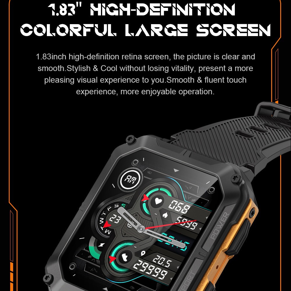 C20pro Outdoor Sports Smart Watch Bluetooth Call Waterproof_voghion.com