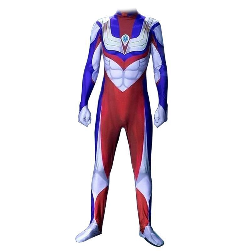 六一节丨赛罗奥特曼连体衣cos服装儿童成人迪迦衣服头盔亲子服男|undefined