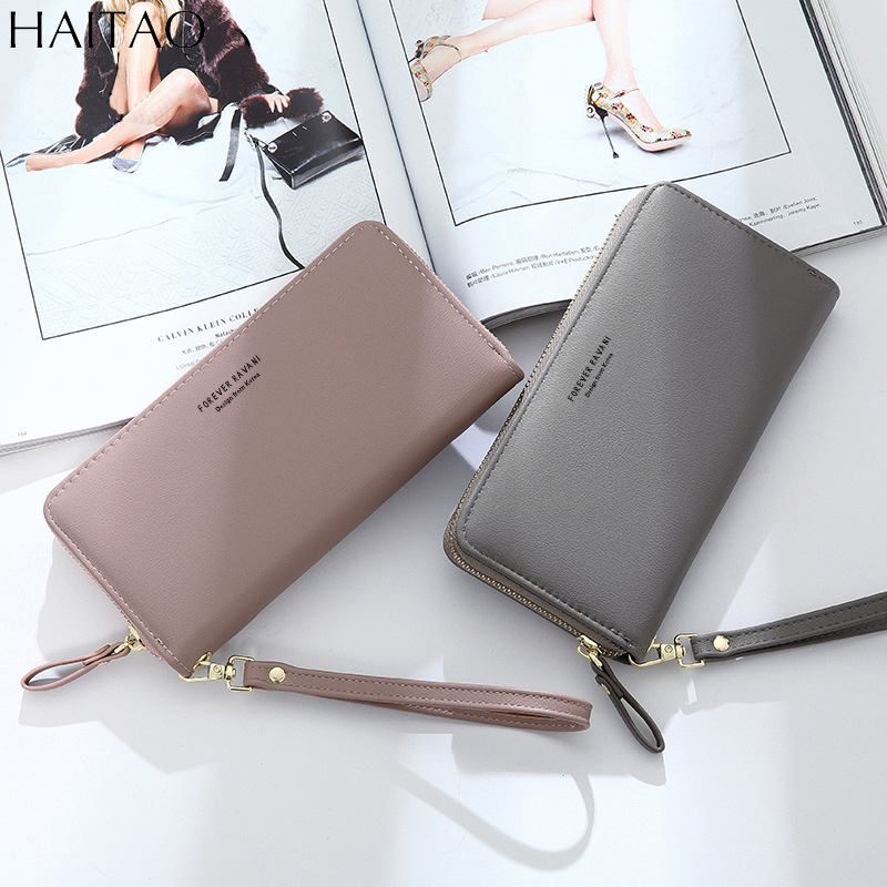 New wallet women's long wallet coin purse 2023 Summer solid color cross-border clutch purse source manufacturer New wallet women's long wallet coin purse 2023 Summer solid color cross-border clutch purse source manufacturer