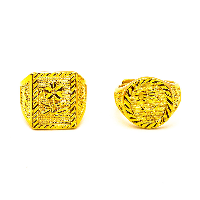 Bijoux unisexes Bague en or tendance Bijoux ouverture bague OK_voghion.com