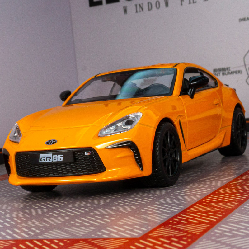 Color Perot 88742 simulation GR86 alloy car model ornaments back force sound and light children metal toy car boy Color Perot 88742 simulation GR86 alloy car model ornaments back force sound and light children metal toy car boy